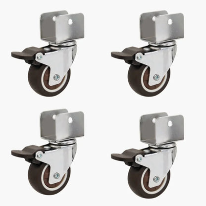 Soft Rubber Swivel Furniture Castor Wheels with Brake