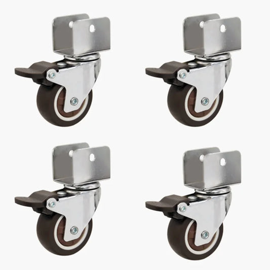 Soft Rubber Swivel Furniture Castor Wheels with Brake