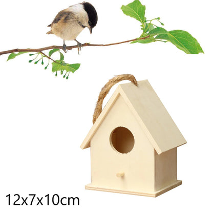 Wooden Hanging Bird House for Garden
