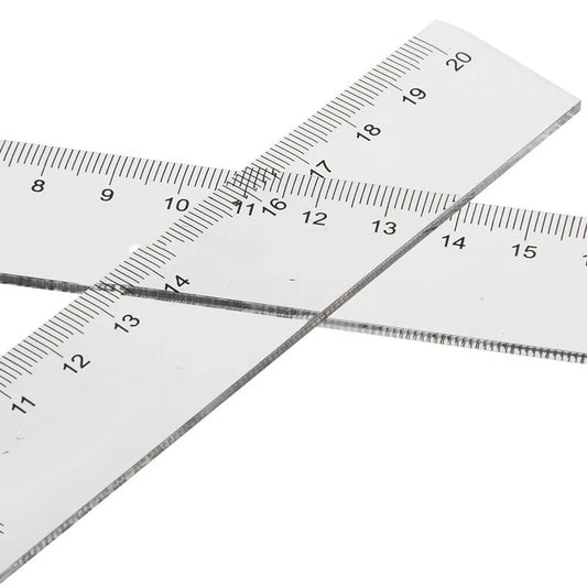 1Pc Plastic Transparent Ruler 20cm 30cm 40cm 50cm