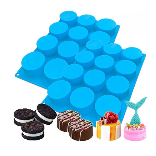 12-Cavity Round Silicone Baking Mold