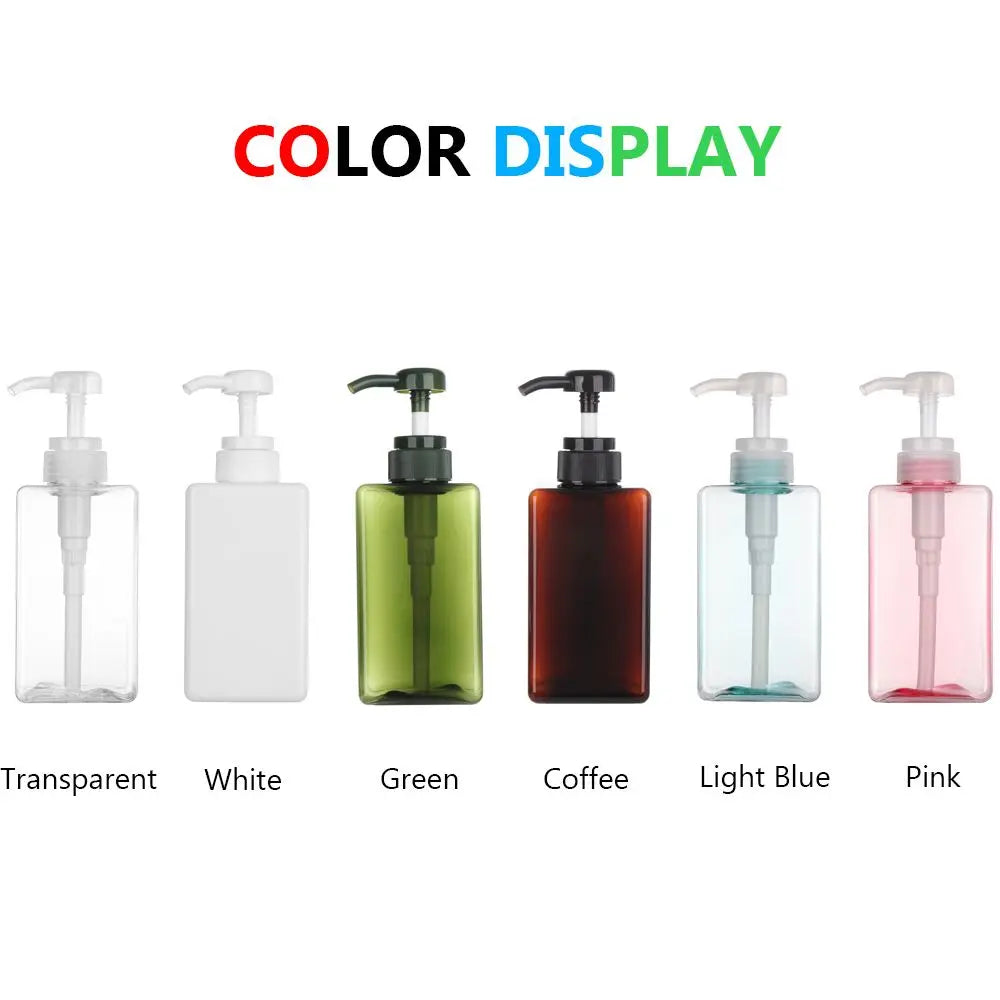 Clear PETG Refillable Soap Dispenser Bottle with Pump
