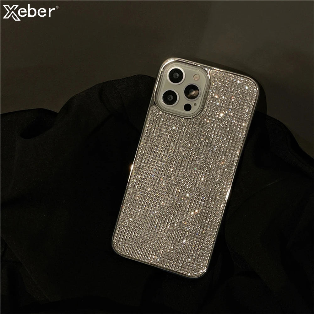 Luxury Glitter Rhinestone Phone Case For iPhone 15 14 11 12 13 Pro Max Mini XS XR X 7 8