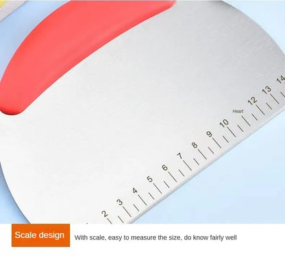 Stainless Steel Dough Scraper with Measurement Scale