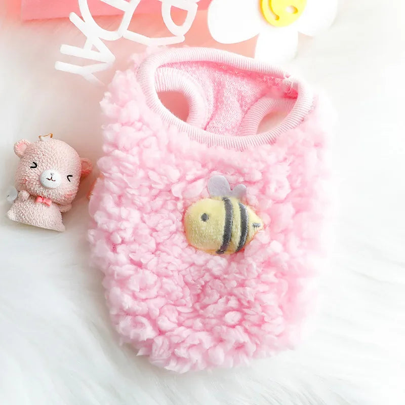 Warm Fleece Pet Clothes for Puppies & Kittens