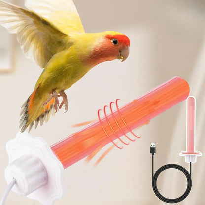 Heated Bird Perch Stand – USB Warm Perch for Parrots & Small Birds