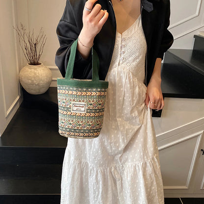 Handwoven Lunch Tote Bag