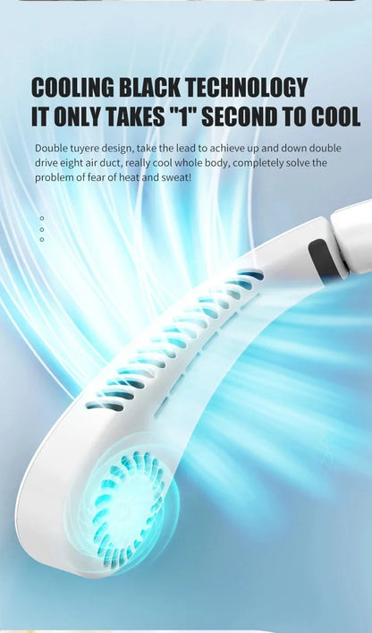 Mini Bladeless Rechargeable Neck Fan