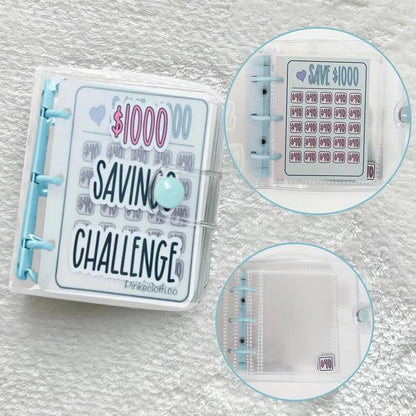 Mini PVC Budget Binder for Cash Stuffing & Saving Goals