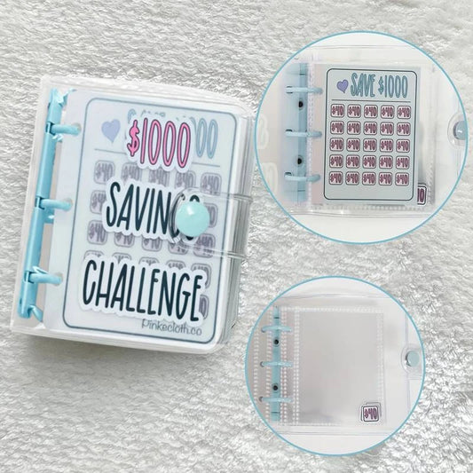 Mini PVC Budget Binder for Cash Stuffing & Saving Goals