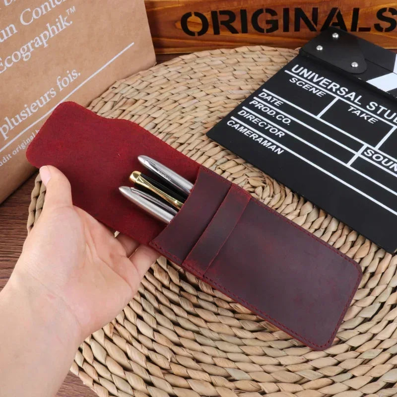 Handmade Leather Pen Case
