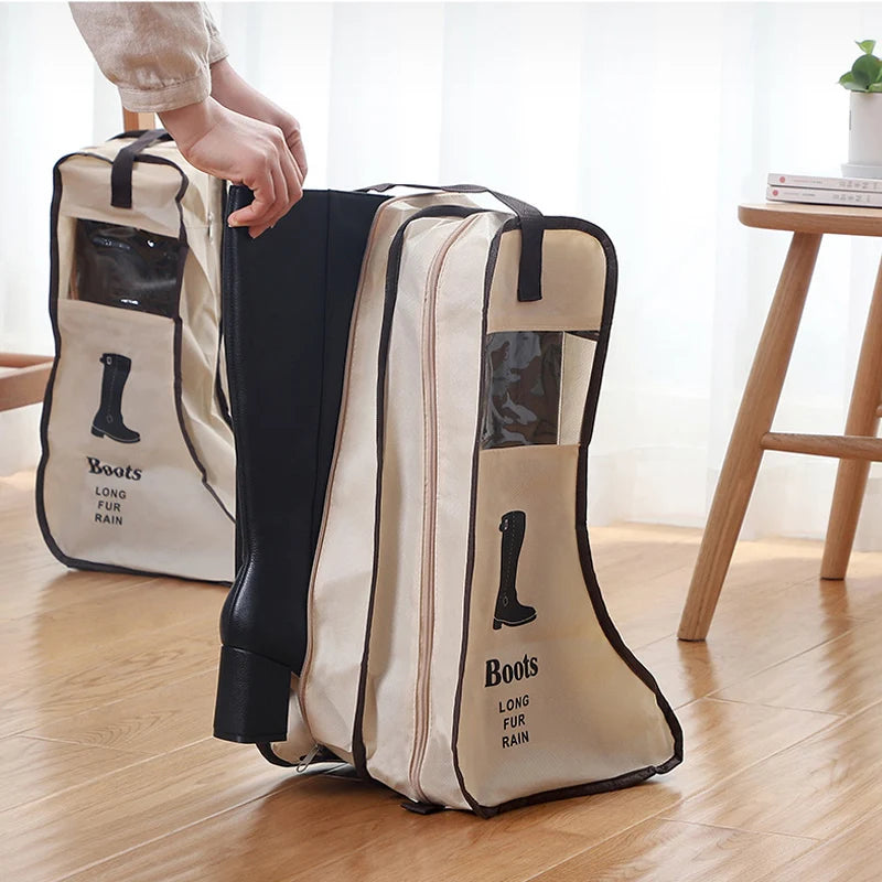 Long Boot & Shoe Storage Bag with Zipper