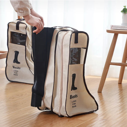 Long Boot & Shoe Storage Bag with Zipper