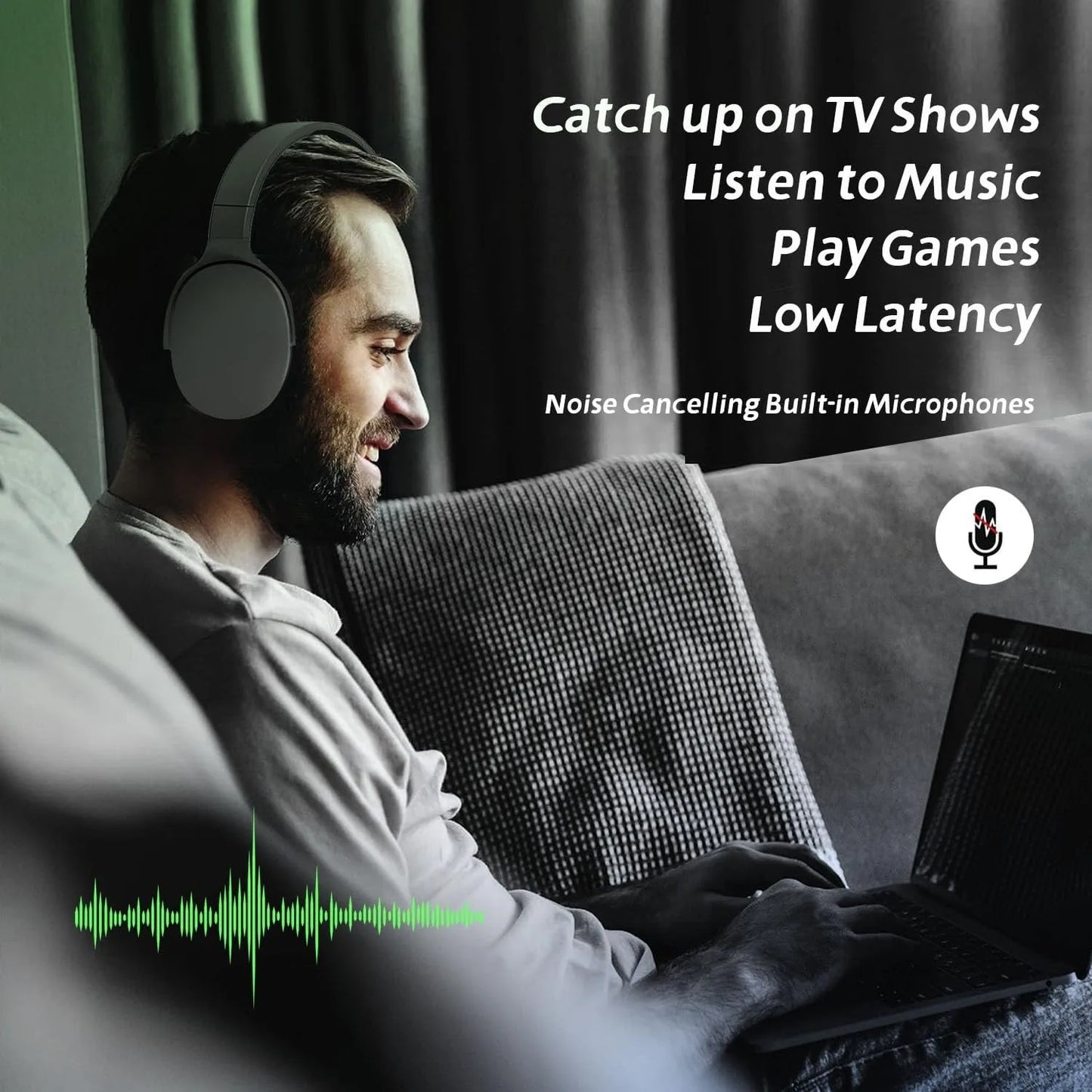 Wireless Bluetooth Over-Ear Headphones