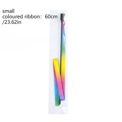 Rainbow Ribbon Cat Teaser Wand