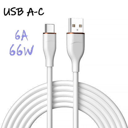 66W USB-C Silicone Cable