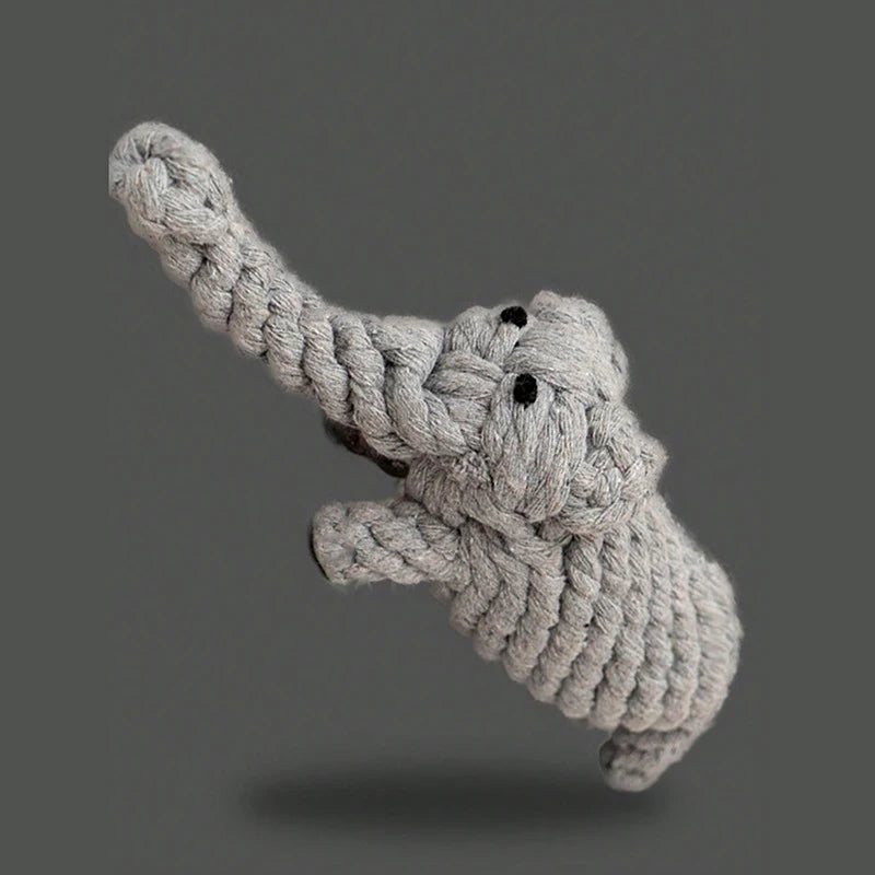 Hand-Woven Rope Knot Dog Toy