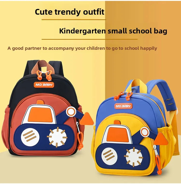 Kids Construction Truck School Backpack