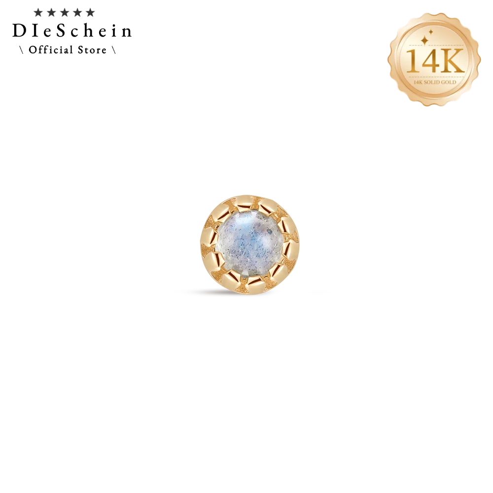 14K Solid Gold Cartilage Stud Earrings