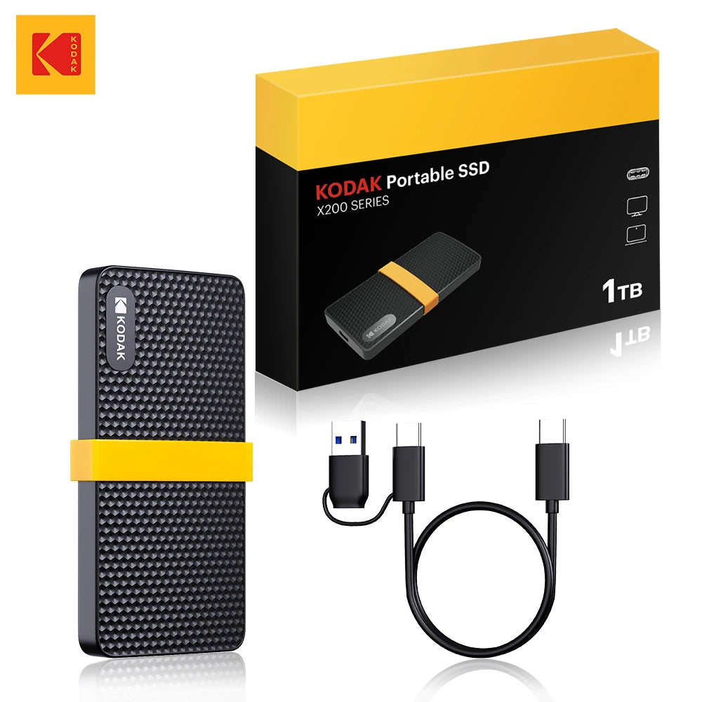KODAK X200 Portable External SSD USB 3.1 Type-C