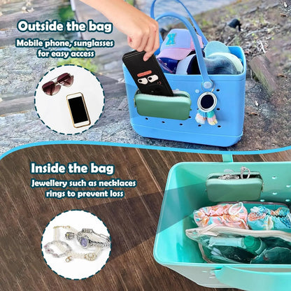 Silicone Beach Bag Phone Holder