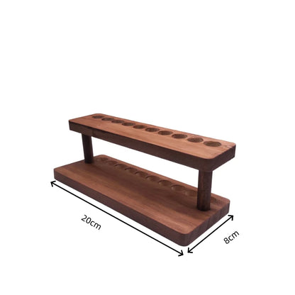 Walnut Wood Desk Organizer Stand