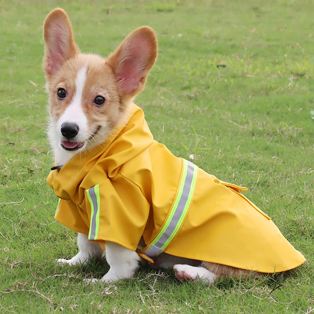Waterproof Reflective Dog Raincoat
