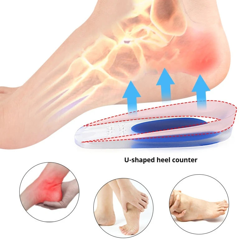 Silicone Heel Cushion Half Insoles