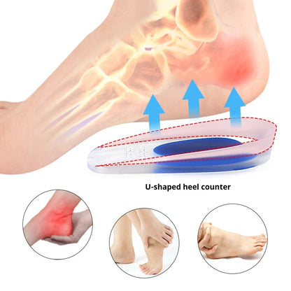 Silicone Heel Cushion Half Insoles