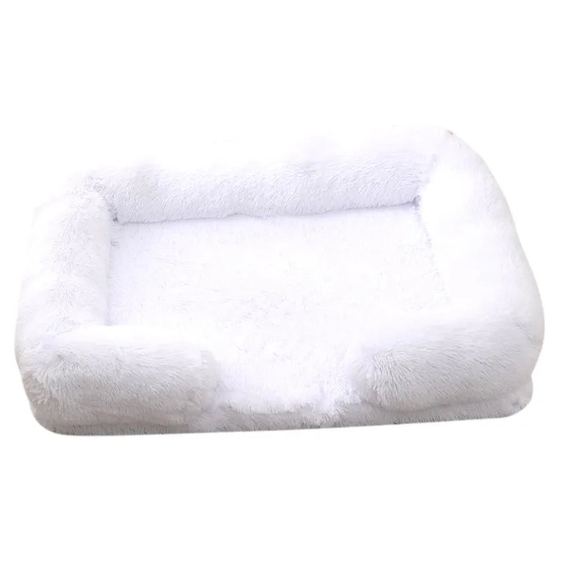 Plush Dog Bed with Removable Cover
