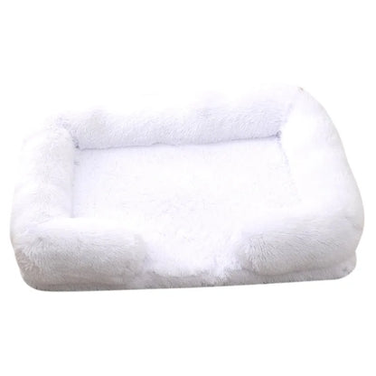 Plush Dog Bed with Removable Cover