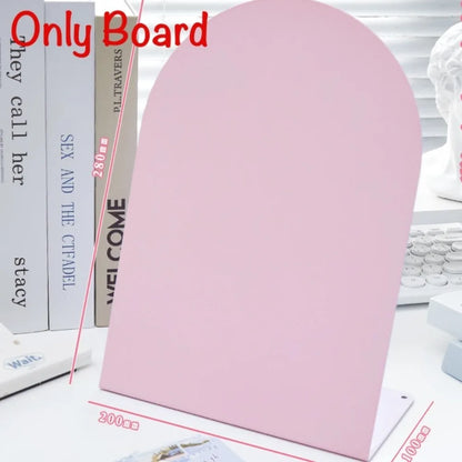 Desktop Magnetic Message Board with Storage Shelf