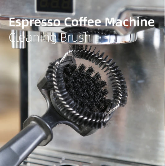 Espresso Machine Group Head Cleaning Brush with Removable Cleaning Head