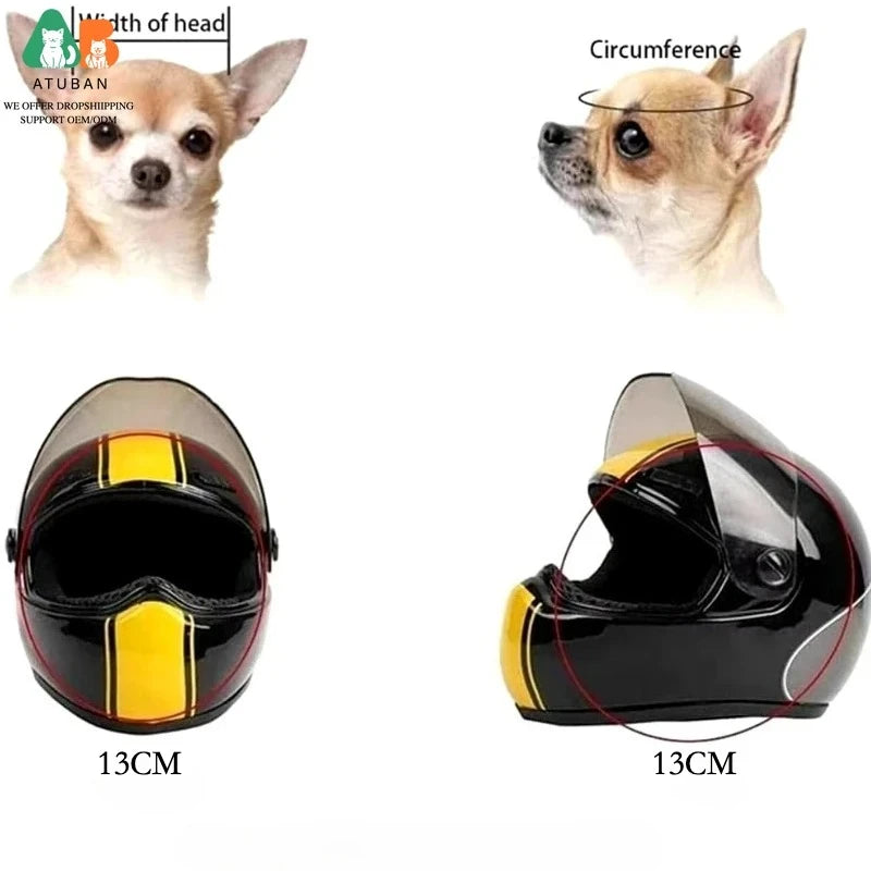 Full Face Decorative Helmet for Small Dogs & Cats