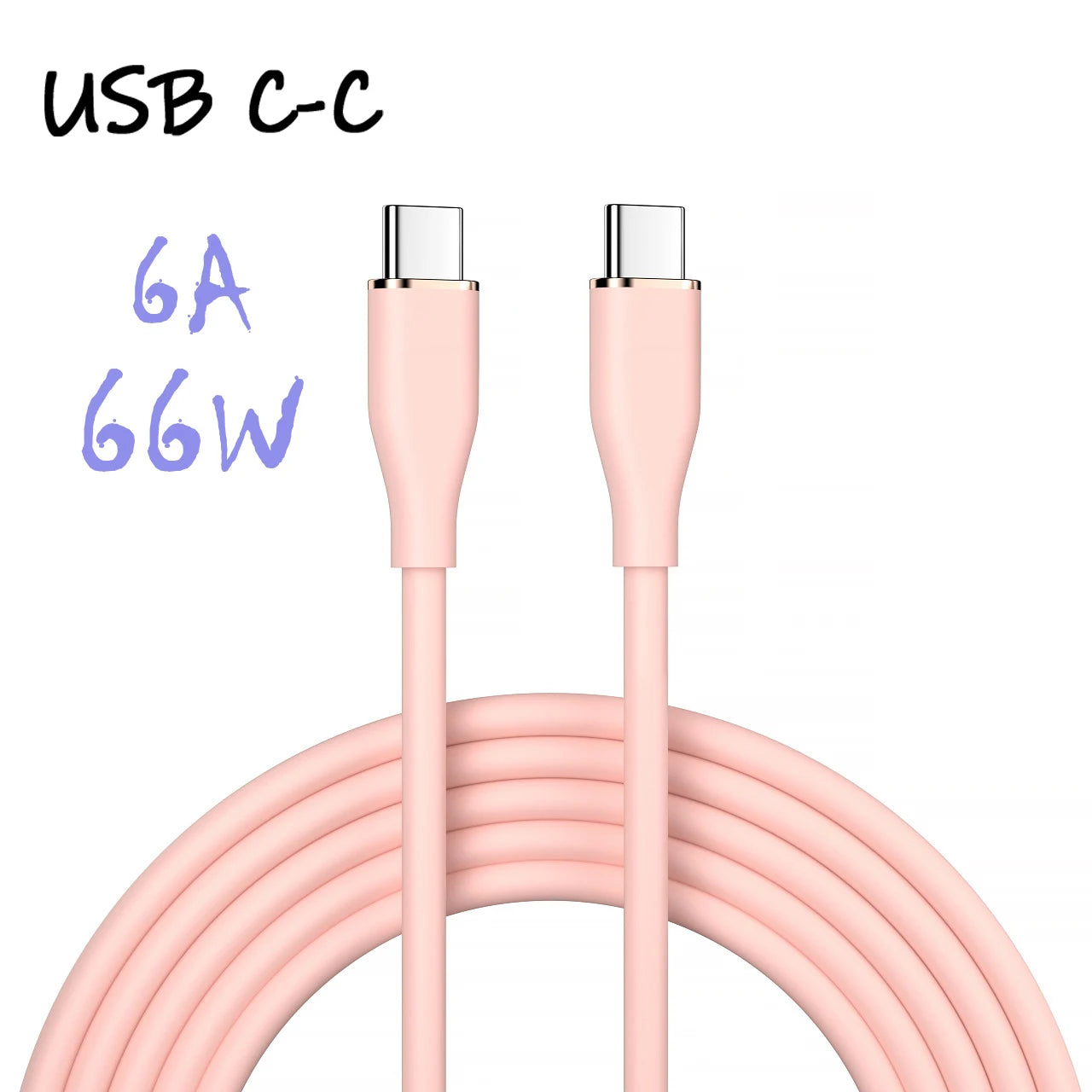66W USB-C Silicone Cable