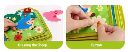 Interactive Farm-Themed Felt Learning Book