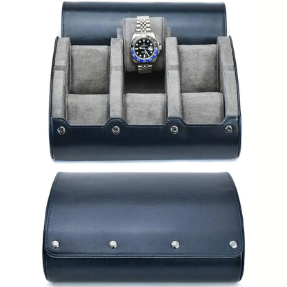 6 Slot PU Leather Watch Travel Case Organizer