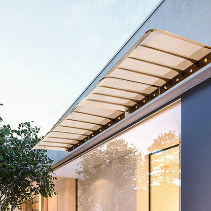Wall-Mounted Transparent Door & Window Awning Canopy
