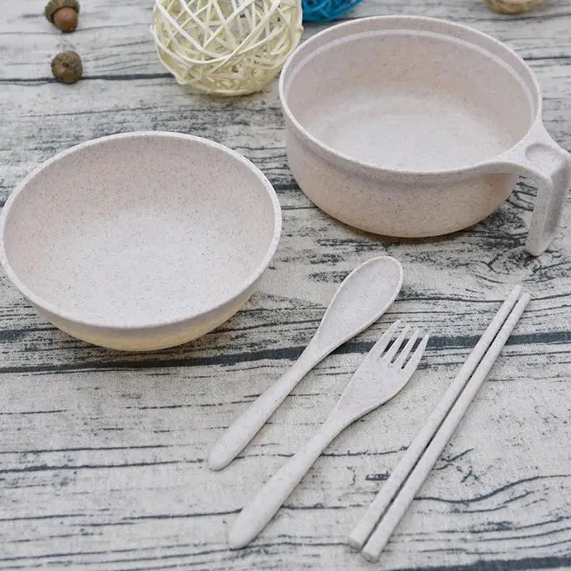 Microwave Ramen Cooker Bowl Set with Utensils
