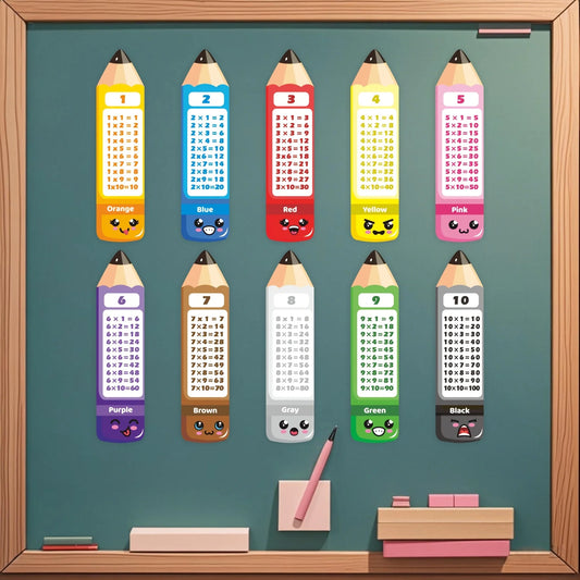 Magnetic Multiplication Pencil Learning Cards