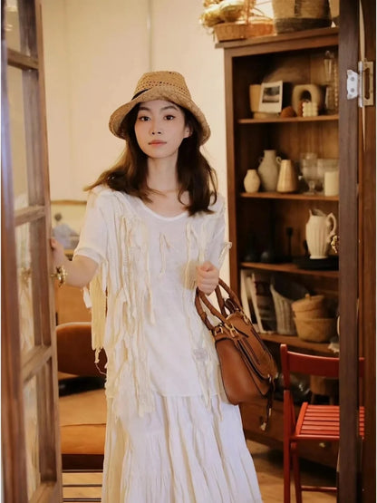 Vintage Genuine Leather Saddle Crossbody Bag for Women