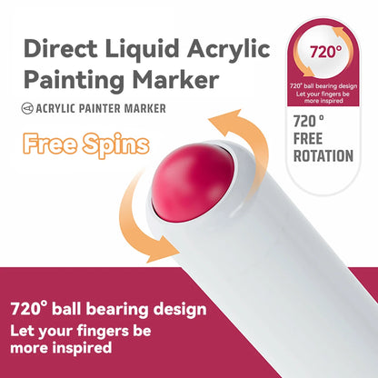 Acrylic Paint Marker Pen Set