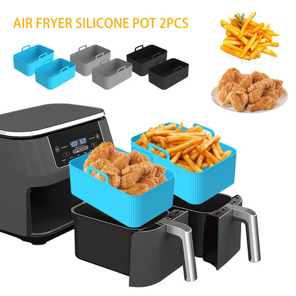 Air Fryer Silicone Liner Basket Set