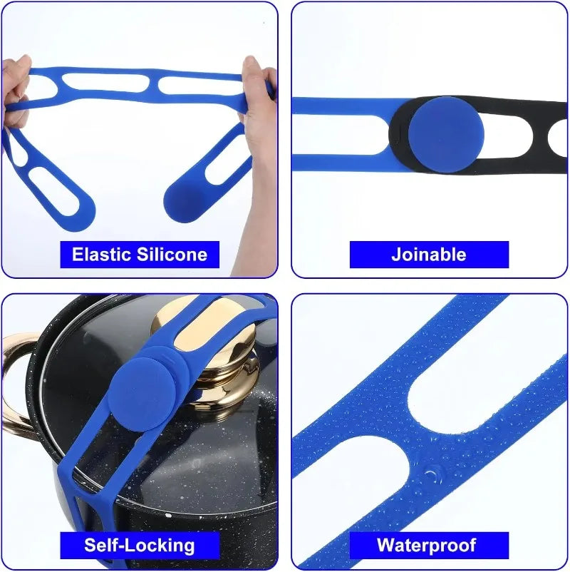 Reusable Silicone Lid Securing Strap