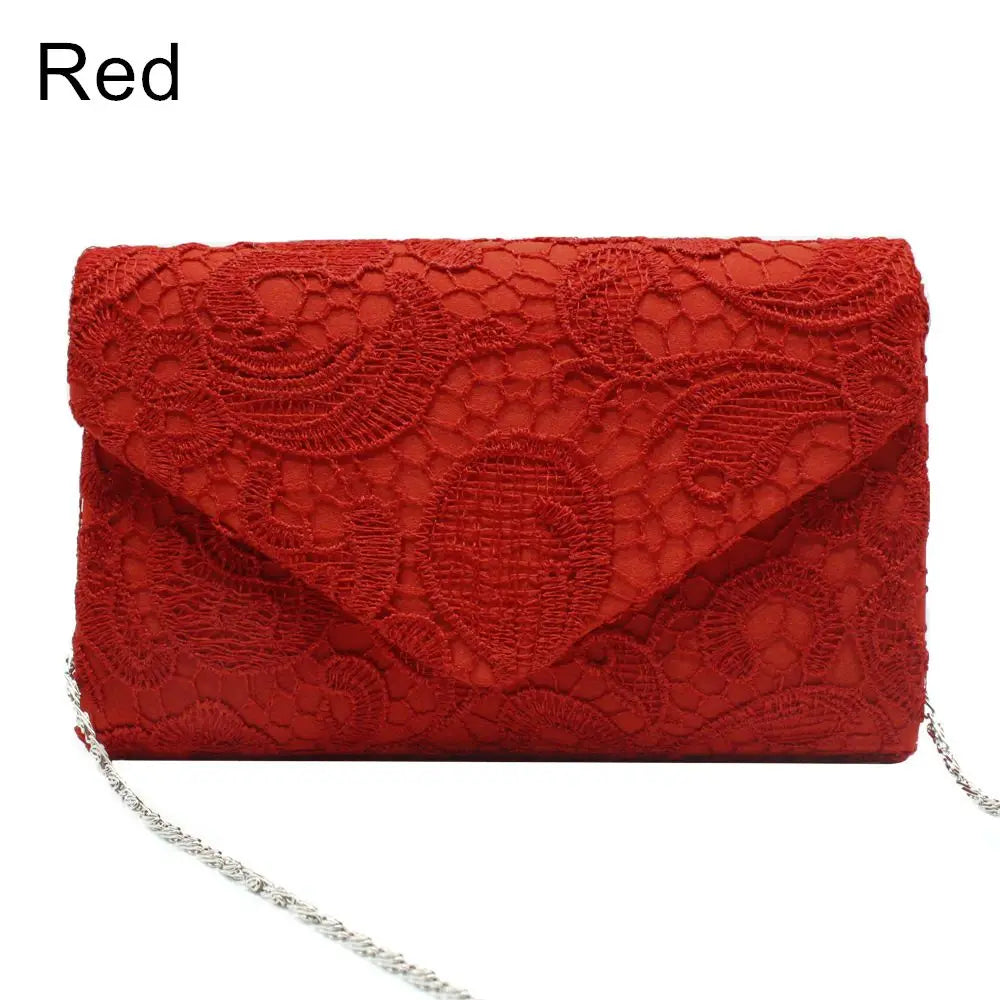 Lace Envelope Clutch Bag