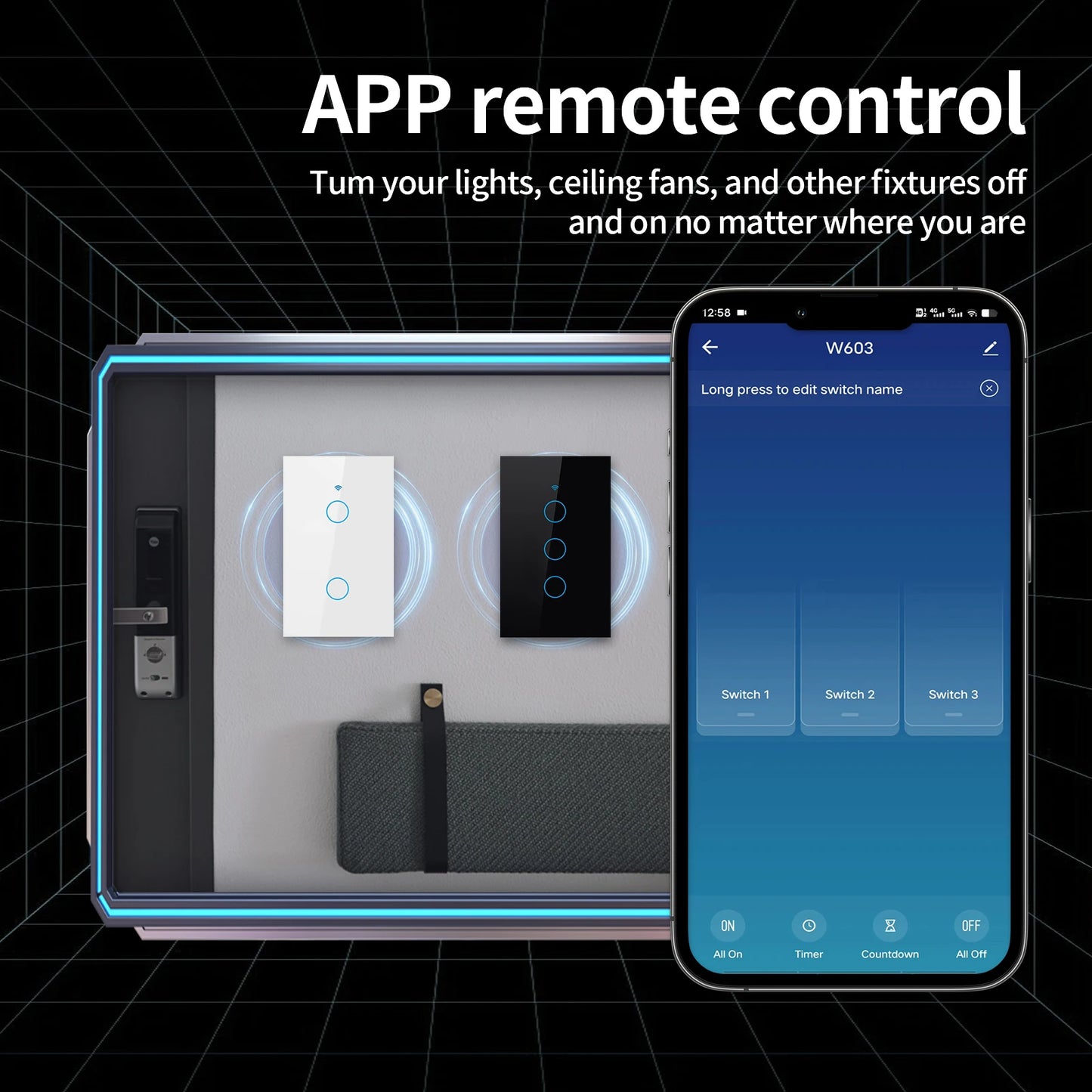 TNCE Tuya Smart Touch Wall Switch