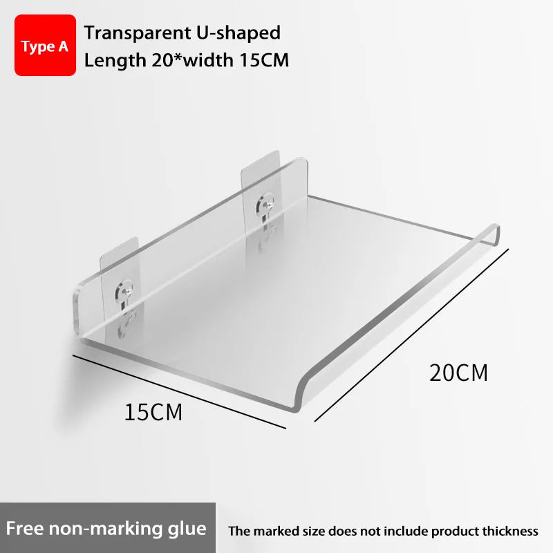 Wall-Mounted Acrylic Storage Rack