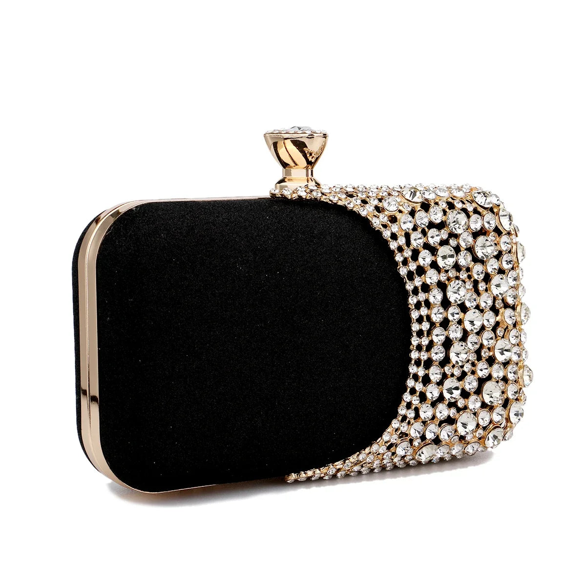 Crystal Embellished Evening Clutch Bag