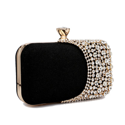 Crystal Embellished Evening Clutch Bag