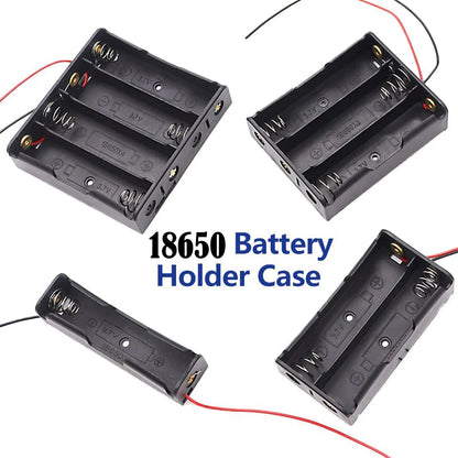 Battery Storage Holders with Red & Black Wires